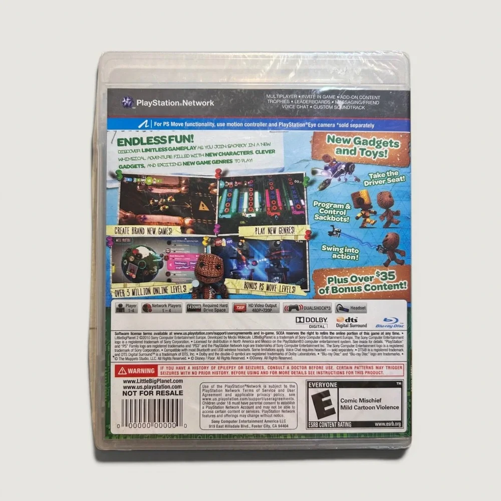 LittleBigPlanet 2 Special Edition Sony PlayStation 3 PS3 New Sealed Sackboy Move